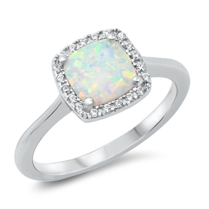 Silver Lab Opal Ring