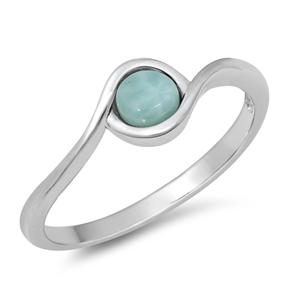 Silver Lab Opal Ring