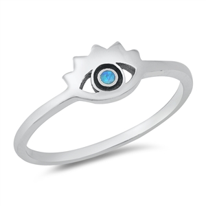 Silver Lab Opal Ring - Eye