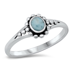 Silver Lab Opal Ring