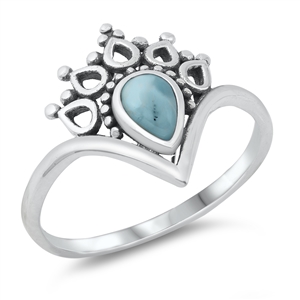 Silver Lab Opal Ring