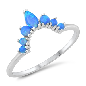 Silver Lab Opal Ring