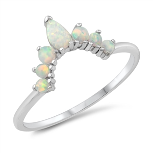 Silver Lab Opal Ring