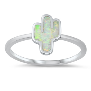 Silver Lab Opal Ring - Cactus