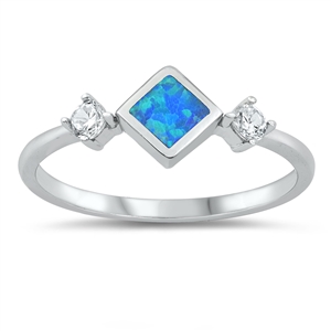 Silver Lab Opal Ring