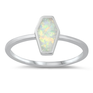 Silver Lab Opal Ring