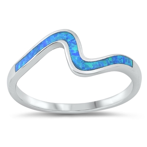 Silver Lab Opal Ring