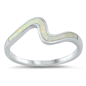 Silver Lab Opal Ring