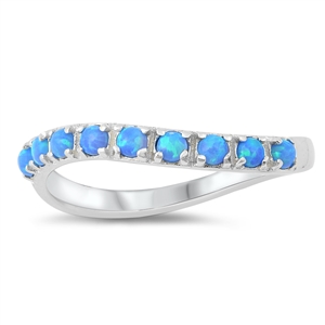 Silver Lab Opal Ring