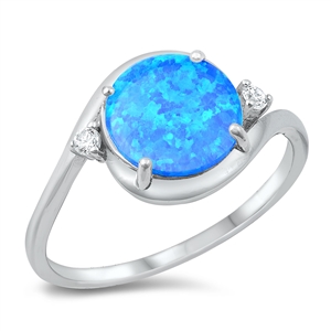 Silver Lab Opal Ring