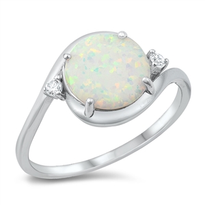 Silver Lab Opal Ring