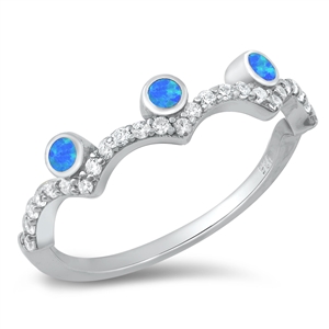 Silver Lab Opal Ring