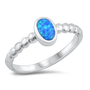 Silver Lab Opal Ring