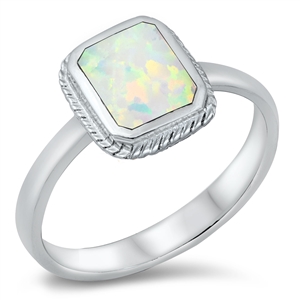 Silver Lab Opal Ring