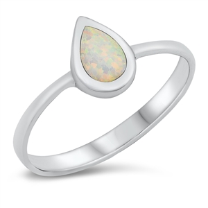 Silver Lab Opal Ring