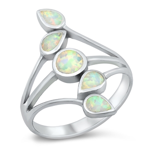 Silver Lab Opal Ring