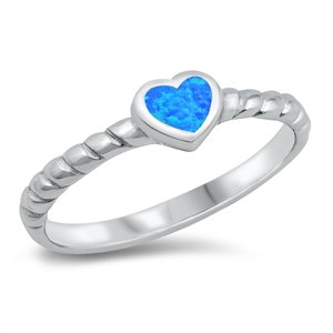 Silver Lab Opal Ring