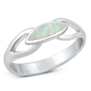 Silver Lab Opal Ring