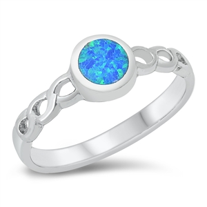 Silver Lab Opal Ring