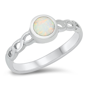 Silver Lab Opal Ring