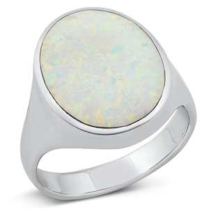 Silver Lab Opal Ring