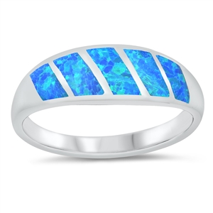 Silver Lab Opal Ring