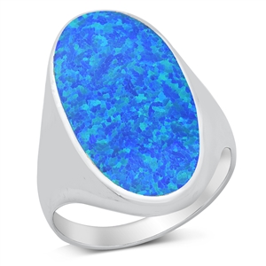 Silver Lab Opal Ring