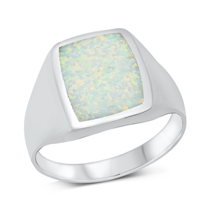 Silver Lab Opal Ring