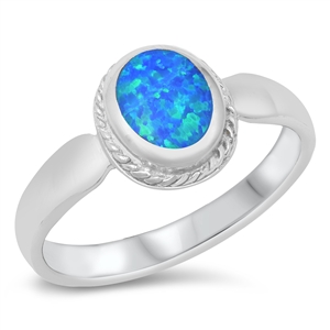 Silver Lab Opal Ring