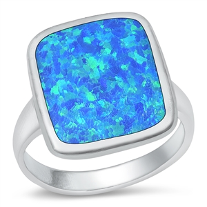 Silver Lab Opal Ring