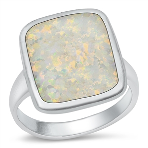 Silver Lab Opal Ring