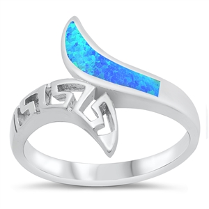 Silver Lab Opal Ring