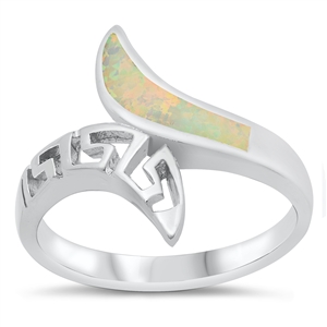 Silver Lab Opal Ring