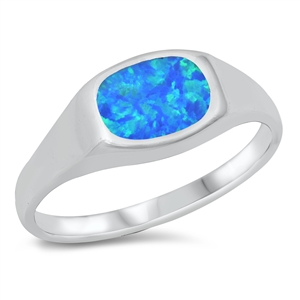 Silver Lab Opal Ring