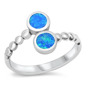 Silver Lab Opal Ring