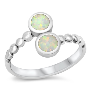 Silver Lab Opal Ring