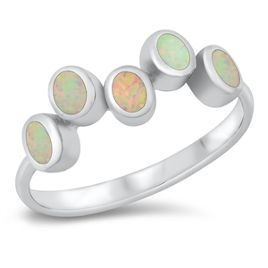 Silver Lab Opal Ring