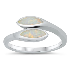 Silver Lab Opal Ring