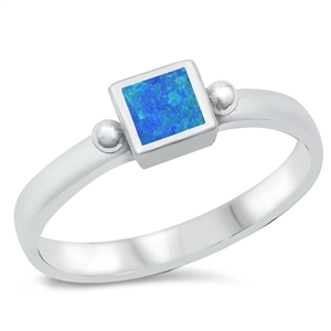 Silver Lab Opal Ring