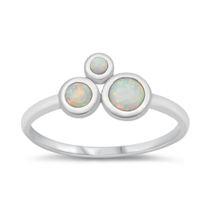 Silver Lab Opal Ring