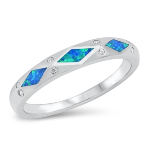 Silver Lab Opal Ring