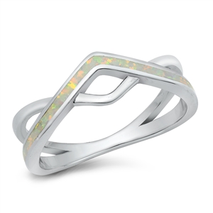 Silver Lab Opal Ring