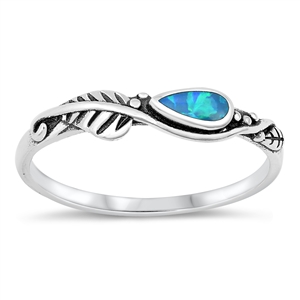 Silver Lab Opal Ring