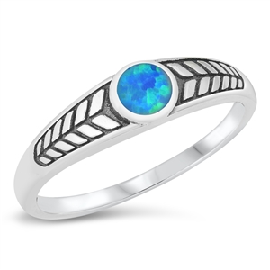 Silver Lab Opal Ring