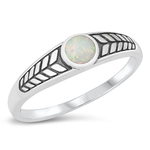 Silver Lab Opal Ring