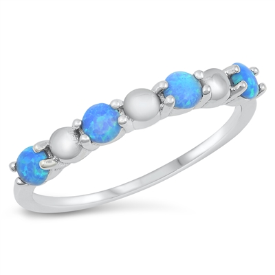 Silver Lab Opal Ring