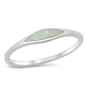 Silver Lab Opal Ring