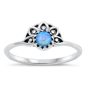 Silver Lab Opal Ring