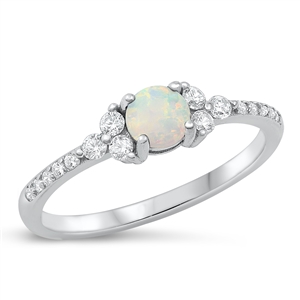 Silver Lab Opal Ring