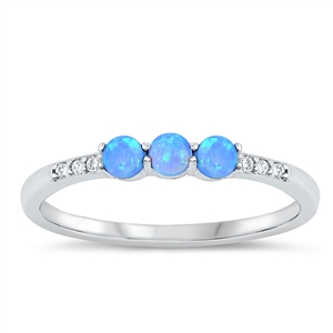 Silver Lab Opal Ring